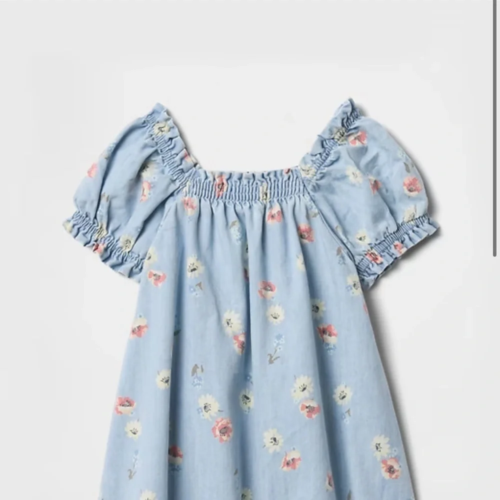 GAP Sky Blue Floral Kids Dress